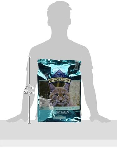 Blue Buffalo Wilderness High-Protein, Grain-Free Natural Dry Food for Adult Cats, Indoor Hairball Control, Chicken, 11-lb. Bag-PawvioPets