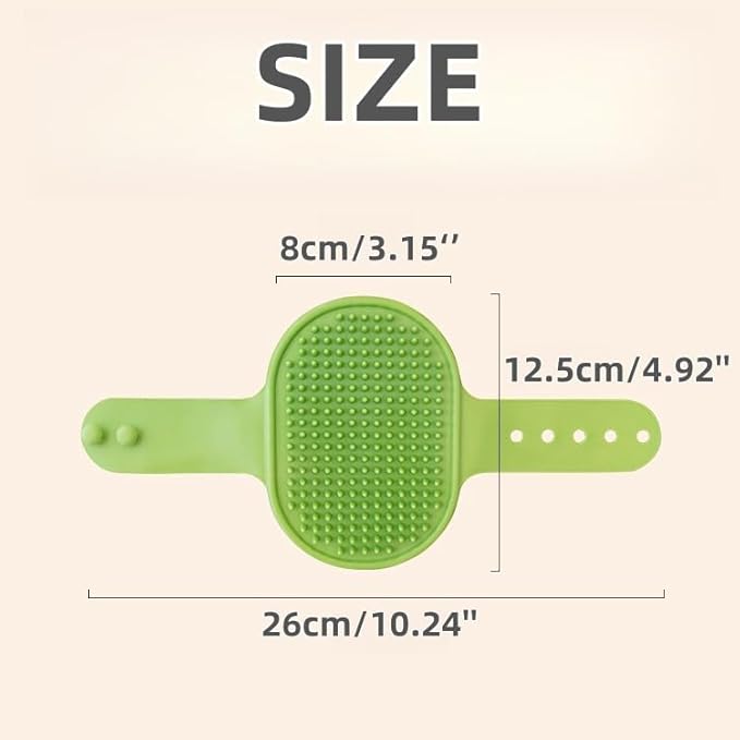 4-Pack Silicone Cat Brush Set, Pet Scratcher and Massager – Adjustable Pet Deshedding Brush, Bath Brush for Cats and Dogs, Suitable for Furniture Legs & Corners (4PCS (2 Yellow + 2 Green))-PawvioPets