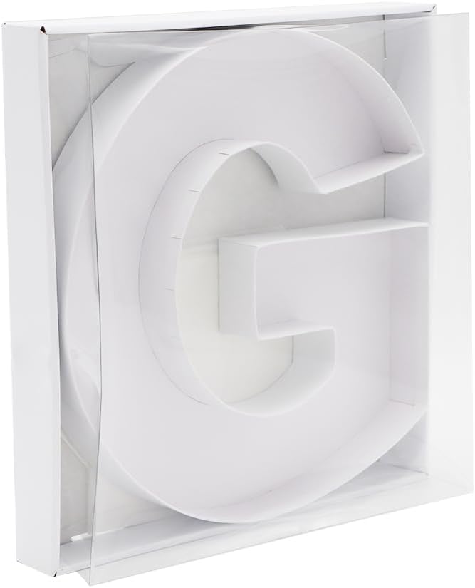 12" Fillable Cardboard Letter Charcuterie Gift Cupcake Box With Cover Sweets Packaging (G)