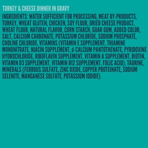A Strong Heart Canned Wet Cat Food, Turkey & Cheese Dinner in Gravy - 5.5 oz Cans (Pack of 24), Made in The USA with Real Turkey-PawvioPets