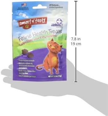 Emerald Pet Feline Health Chews Hairball Support — Natural Grain Free Feline Hairball Control Chews — Hairball Control Cat Supplements for Hairball Prevention and Elimination — Made in USA, 2.5 oz-PawvioPets