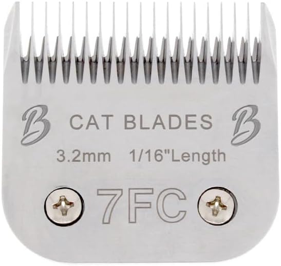 Detachable A Series 7f Blades for Cat Grooming Full Tooth Cuts Length 1/16" - 3.2mm Japanese High Carbon Stainless Steel Cat Grooming Supplies | Compatible A5 Series(7F Cat)-PawvioPets