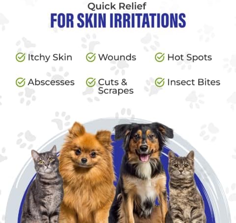 Colloidal Silver for Dogs & Cat Wound Care, Immune Support & Skin Solution - All Pet Health Care for Itch, Sores, Wounds, Hotspots & More with Syringe (32 oz)-PawvioPets