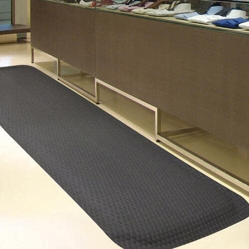 American Floor Mats Hog Heaven Premium 7/8" Black & Black Border 4' x 8' Nitrile Backed Anti-Fatigue Comfort Mat-PawvioPets