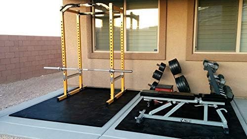 American Floor Tiles - Heavy Duty Stall Tiles - Stable/Horse Tiles - Thick, Durable Rubber Flooring Solid Black 10' x 10' Set 1/2" Thick (25 Tiles Total)-PawvioPets