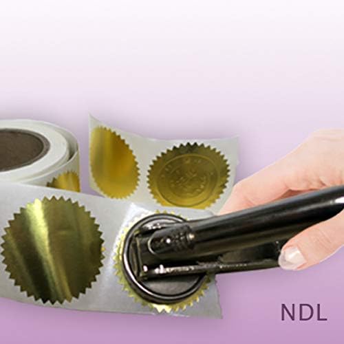 NextDayLabels Gold Seals for Certificates, Gold Metallic Embossing Stickers with Serrated Edge for Certificates, Packaging and Envelopes - 2 Inch Round, 250 Stickers Per Roll - Made in The USA