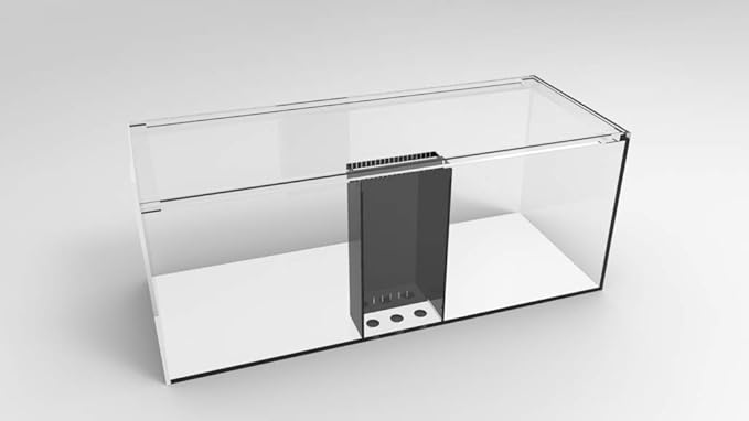 150 Gallon Starfire Glass Aquarium 60x24x24 12mm Eurobraced with Built-in Overflow Box-PawvioPets