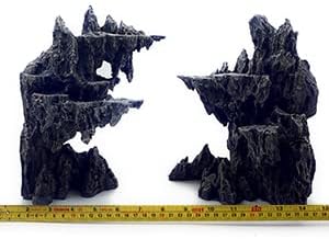 Fish Tank Decor Rocks.Aquarium Decoration Model.Easy and Quick Solution for Aquascaping.(Sky City)-PawvioPets