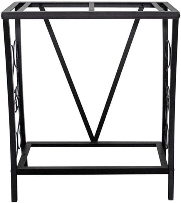 Contemporary 20 Gallon Metal Aquarium Stand in Black-PawvioPets