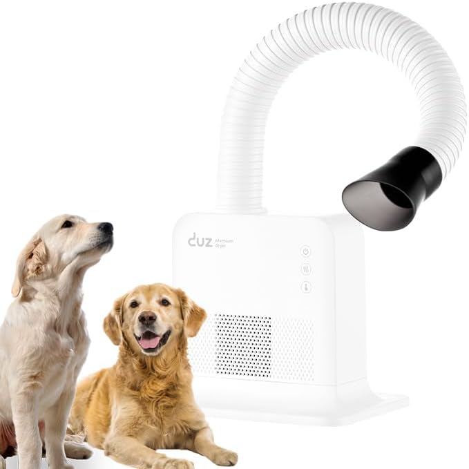 DUZ V2Pro Advanced & Energy-Efficient Pet Grooming Dryer: Powerful Airflow, Low Wattage, Hands-Free Operation, Quiet & Stress-Free Grooming Solution, Ideal for All Coats-PawvioPets