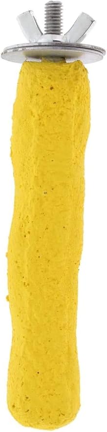 Comfort Grip Safety Perch for Bird Cages - Pedicure Perch for Birds to Keep Nails and Beaks in Top Condition - Safe Easy to Install Bird Cage Accessories - X-Small 4.5"-PawvioPets