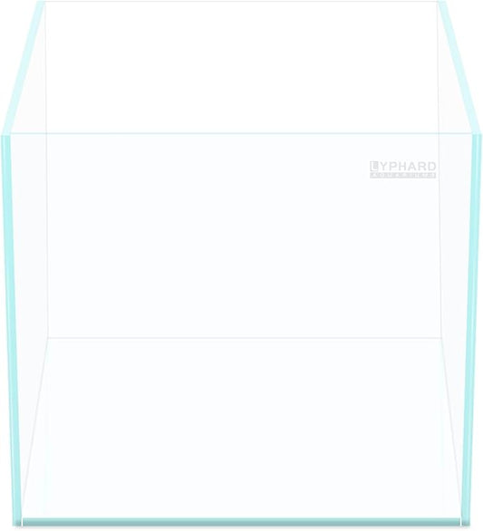 Cube Rimless Aquarium 4 Gallon, Ultra Clear Low Iron Nano Fish Tank for Betta, L9.8×W9.8×H9.8 Glass Thickness 5mm with EVA Foam Leveling Mat-PawvioPets