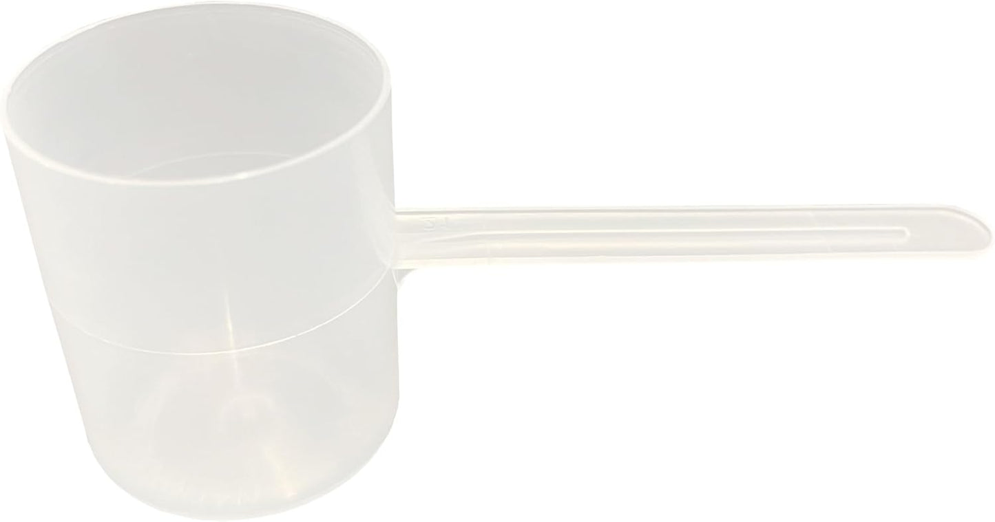 82 mL (82 CC | 2.77 Oz.) Long Handle Scoop for Measuring Coffee, Pet Food, Grains, Protein, Spices and Other Dry Goods (Pack of 100)