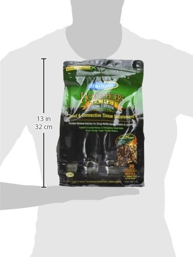 Farnam Horseshoer's Secret EXTRA STRENGTH Hoof Supplements & Connective Tissue Supplement, Promotes strong, healthy hooves, tendons & ligaments, 3.75 lbs., 30 day supply-PawvioPets