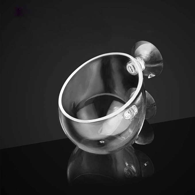 capetsma Aquarium Plant Pot, Glass Fish Tank Plants Holder Aquarium Planter, Aquarium Decoration Plants Cup with 2 Suction Cups for Fish Tank Aquarium Decor Ornament - 1 Pack…-PawvioPets