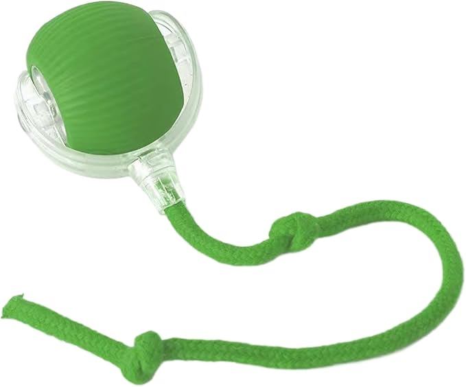 Electric Cat Toy - Automatic Rolling cat Toy with Motion sensors, Designed for Indoor Cats, Suitable for Solo Play (USB Rechargeable) (Greener)-PawvioPets