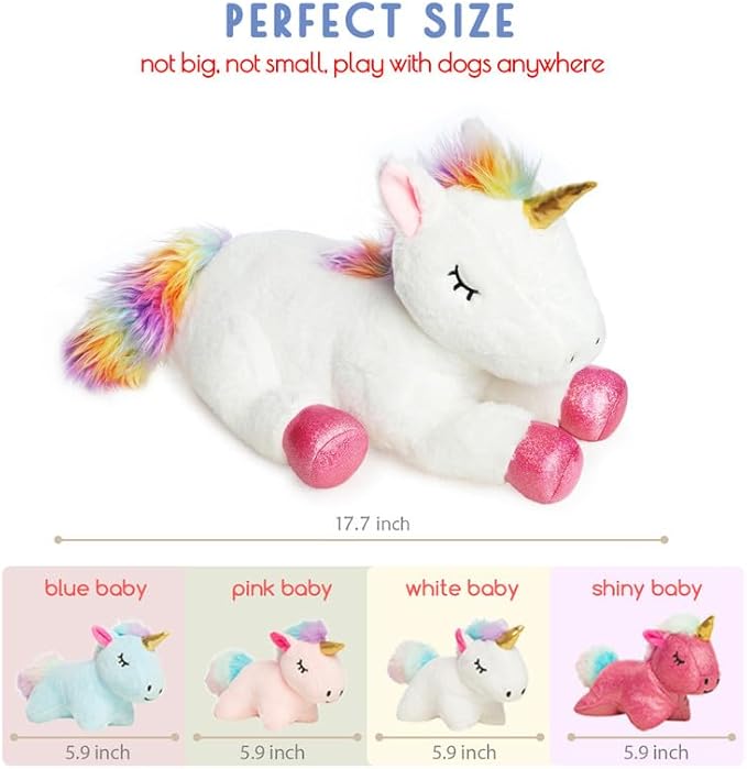 5 Pieces Unicorn Toys Stuffed Animals for Girls, 1 Mommy Unicorn with 4 Babies, Soft Plush Unicorn Toys Gifts for Girls 3 4 5 6 7 8 9 Years, Kids, Children, Christmas, Birthday, Valentine's-PawvioPets