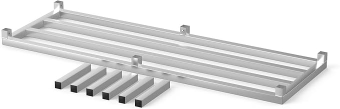 20 in X 60 in. Aquarium Stand | Industrial Style Aluminum Fish Tank Base with Open Frame Design-PawvioPets