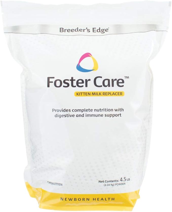 Breeder's Edge Foster Care Feline - Powdered Milk Replacer - for Kittens & Cats - 4.5 LB-PawvioPets