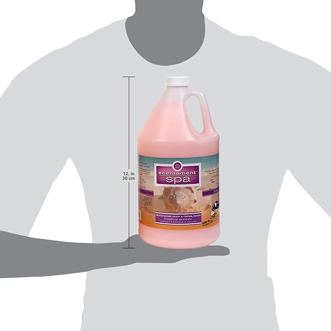 Best Shot Scentament Spa Tropical Breeze Seasonal Facial & Body Wash, 1 Gallon-PawvioPets