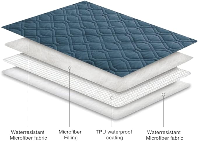 Ameritex Waterproof Blanket Reversible Dog Bed Cover Pet Blanket for Furniture Bed Couch Sofa-PawvioPets