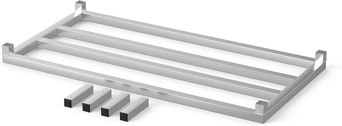 24 in X 48 in. Aquarium Stand | Industrial Style Aluminum Fish Tank Base with Open Frame Design-PawvioPets