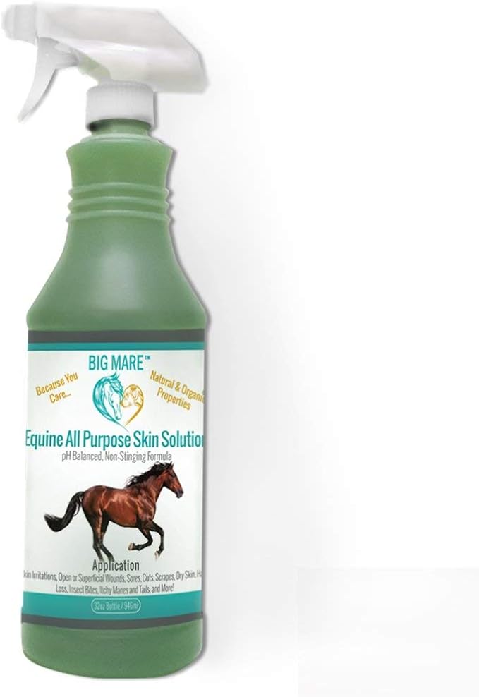 All Purpose Horse Skin & Wound Care 32oz | First Aid: for Girth Itch, Insect & Fly Bites, Crud, Itchy Manes & Tails & Hair Loss | Vet Approved & Recommended-PawvioPets