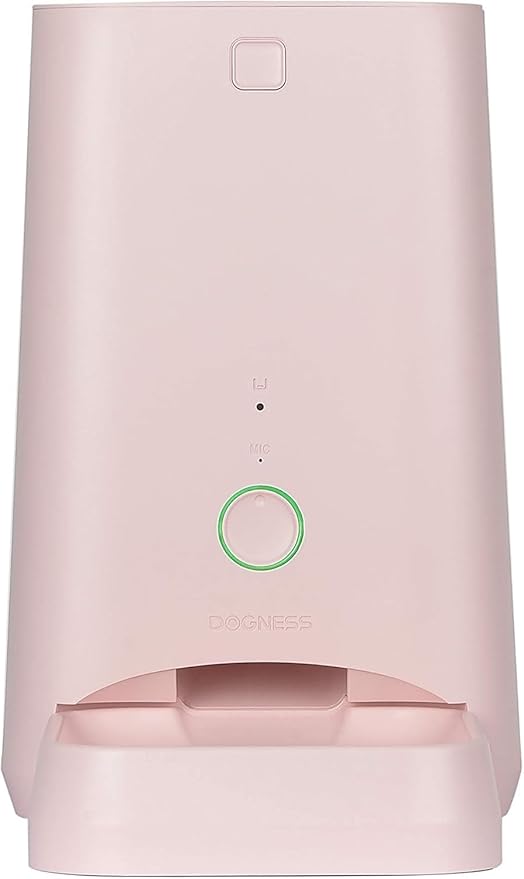 DOGNESS 6L Smart Feeder, Wi-Fi Enabled Pet Feeder for Cat and Dog, Smartphone App for iOS and Android, Portion Control, Fresh Lock System Auto Food Dispenser Pink-PawvioPets