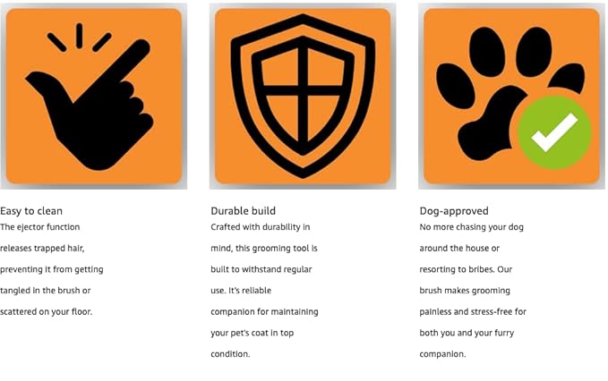 Deshedding Dog Brush for Long Hair (Medium,Blue) – Gentle Deshedding tool for Dogs & Cats – Reduces shedding, without damaging topcoat. Removes Loose Fur & Dead Undercoat.-PawvioPets