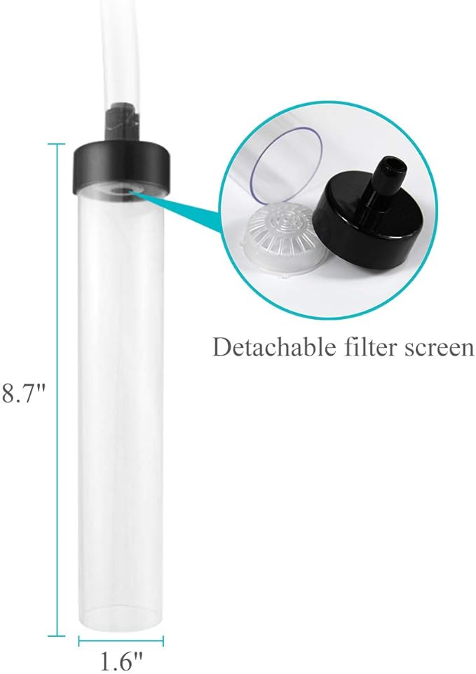 25ft Aquarium Vacuum Gravel Cleaner Fish Tank Cleaner Siphon Water Changer-PawvioPets