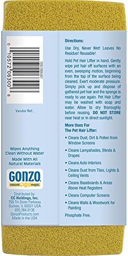 Gonzo Pet Hair Remover - 2 Pack - Lift and Remove Dog, Cat and Other Pet Hair from Furniture, Carpet, Bedding and Clothing-PawvioPets