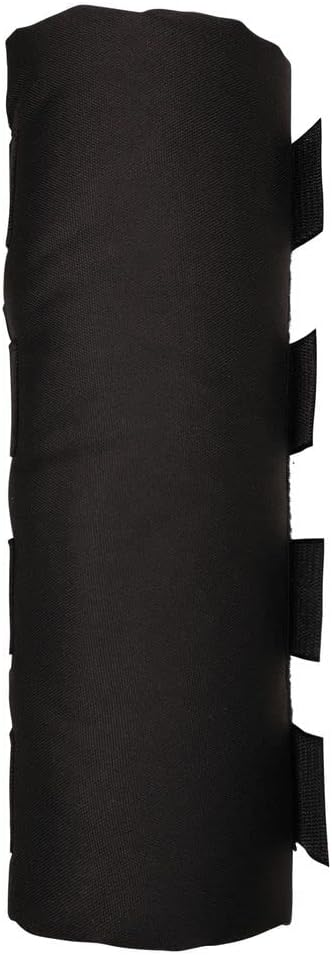 Dura-Tech Quick Wrap No Bow Leg Wraps for Horses | Size 12" | Color Black | Exceptional Leg Coverage | Versatile Use | Secure and Easy Application | Sold in Pairs-PawvioPets