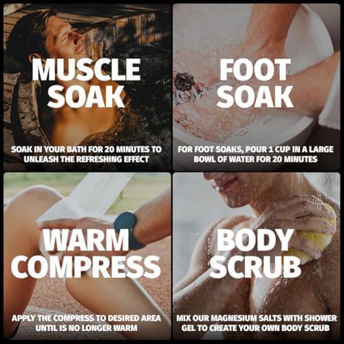 3 Pack Bundle: Coach Soak Recovery Bath Soak, Epsom Salt Bulk, Bath Salts Bulk, 3 Pack Bundle, Total of 9 Pounds (Eucalyptus, Lavender, Citrus)-PawvioPets