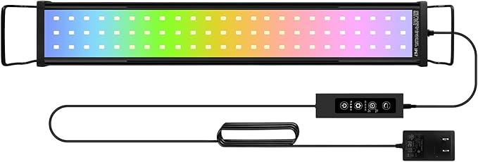 35W LED Aquarium Light for Plants,Full Spectrum Fish Tank Light with Timer,24/7 Lighting Cycle,Daylight Moonlight Mode Aquarium LED Light for 24"-30" Freshwater Planted Tank-PawvioPets