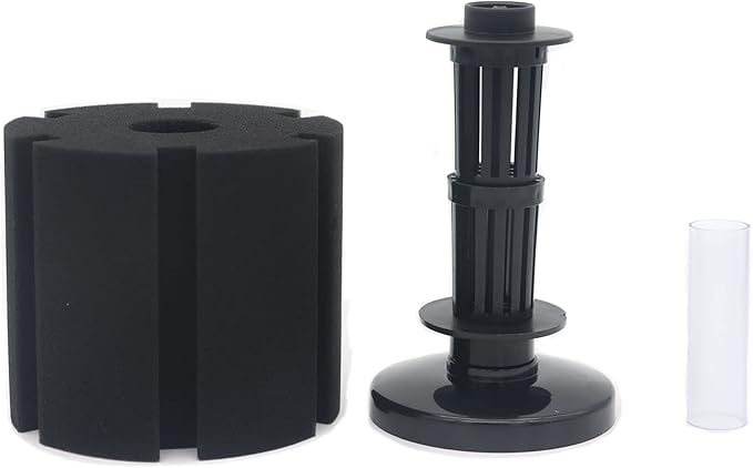 ALEGI 2 Pcs Large Sponge Filter Kit with Airline Tubing, Air Pump Valves, Suction Cups for 125 Gallon Tank-PawvioPets