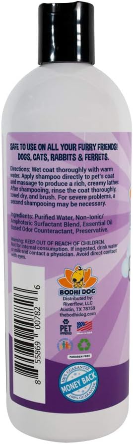 Bodhi Dog Skunk Shampoo - Odor Remover with Essential Oils for Dogs & Cats - Cleans, Deodorizes & Eliminates Skunk Smell - Gentle on Skin & Suitable for Pets of All Sizes - Made in USA (16 Fl Oz)-PawvioPets