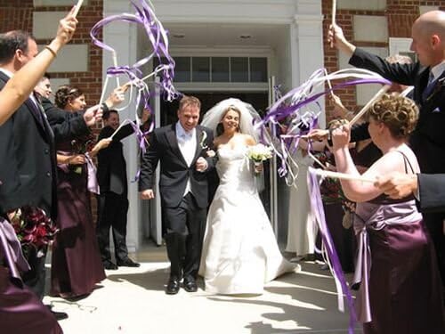 30pcs Lace Ribbon Stick Wands Christmas Birthday Party Streamers Wands Fairy Stick for Wedding Activities (Pruple+Lace)