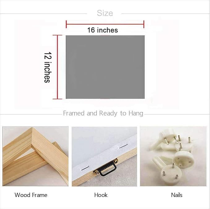 Arjun Bathroom Decor Blue Wall Art Canvas Green Sea Turtle Teal Submarine Picture, Blue Modern Landscape Painting Framed for Living Room Bedroom Home Office Wall Decor, 16"x12"-PawvioPets