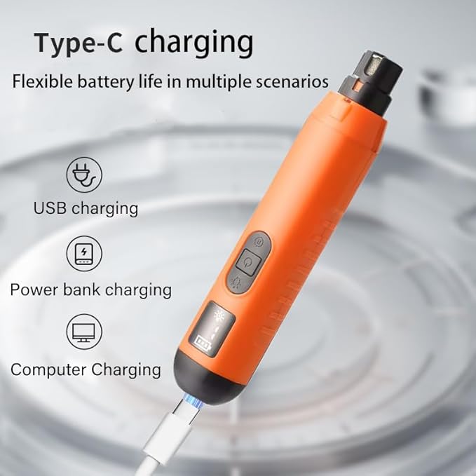 Dog Nail Grinder 5-Speed Upgrade - Professional Rechargeable pet Nail Trimmer with 2 LED Lights Ultra Quiet and Low Vibration Providing Painless Beauty for Large Medium and Small Dogs and Cats-PawvioPets