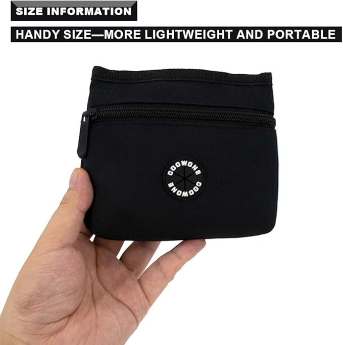 COOWONE Dog Treat Pouch with Pet Training Clicker, Detachable Dog Puppy Training Treat Bag, 900D Oxford Cloth Magnetic Closure Small Dog Poop Bag Holder for Travel or Outdoor Use-PawvioPets