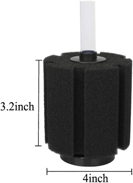 ALEGI 4pcs Large Aquarium Sponge Filter with Suction Cups, Check Valves for Breeding Fry Betta Shrimp Fish Tank (Medium for 20-50 Gal 4 Pcs)-PawvioPets