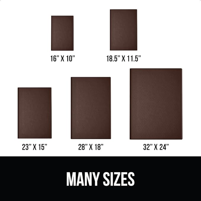 GORILLA GRIP 100% Waterproof Raised Edge BPA Free Silicone Pet Feeding Mat, Dog Cat Food Mats Contain Spills Protects Floors, Placemats for Cats and Dogs Water Bowl, Pets Accessories 16x10, Brown-PawvioPets