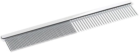 Eye Envy Tear Stain Remover Comb for Dogs and Cats. Fine/Coarse with 80 Rounded Pins. Gently Remove Crusty Eye Debris, Gunk and Boogers. Face and Feet Comb. Remove Tangles-PawvioPets