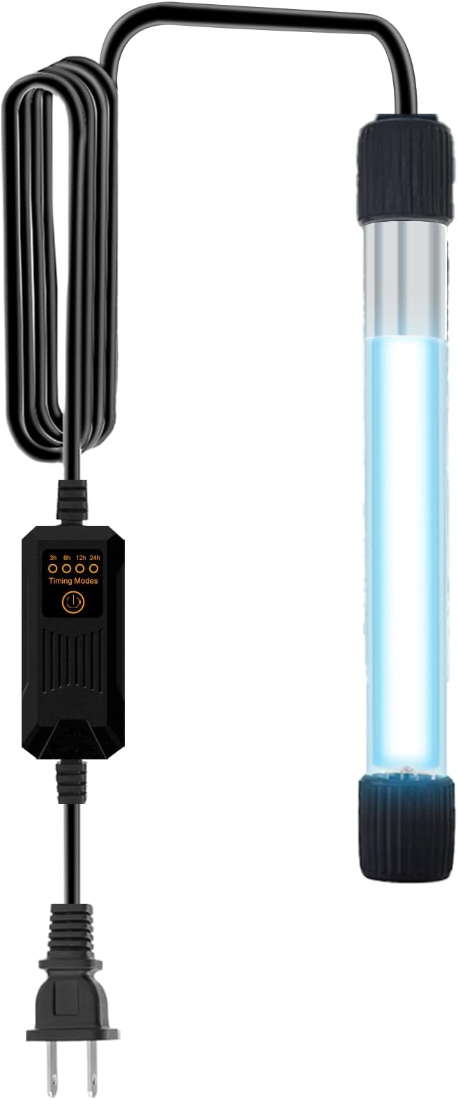 Aquarium Filter Replacement Light Bulb with Timer, Fish Tank Filter Replacement Parts, Including 1 x 5W Light Bulb-PawvioPets