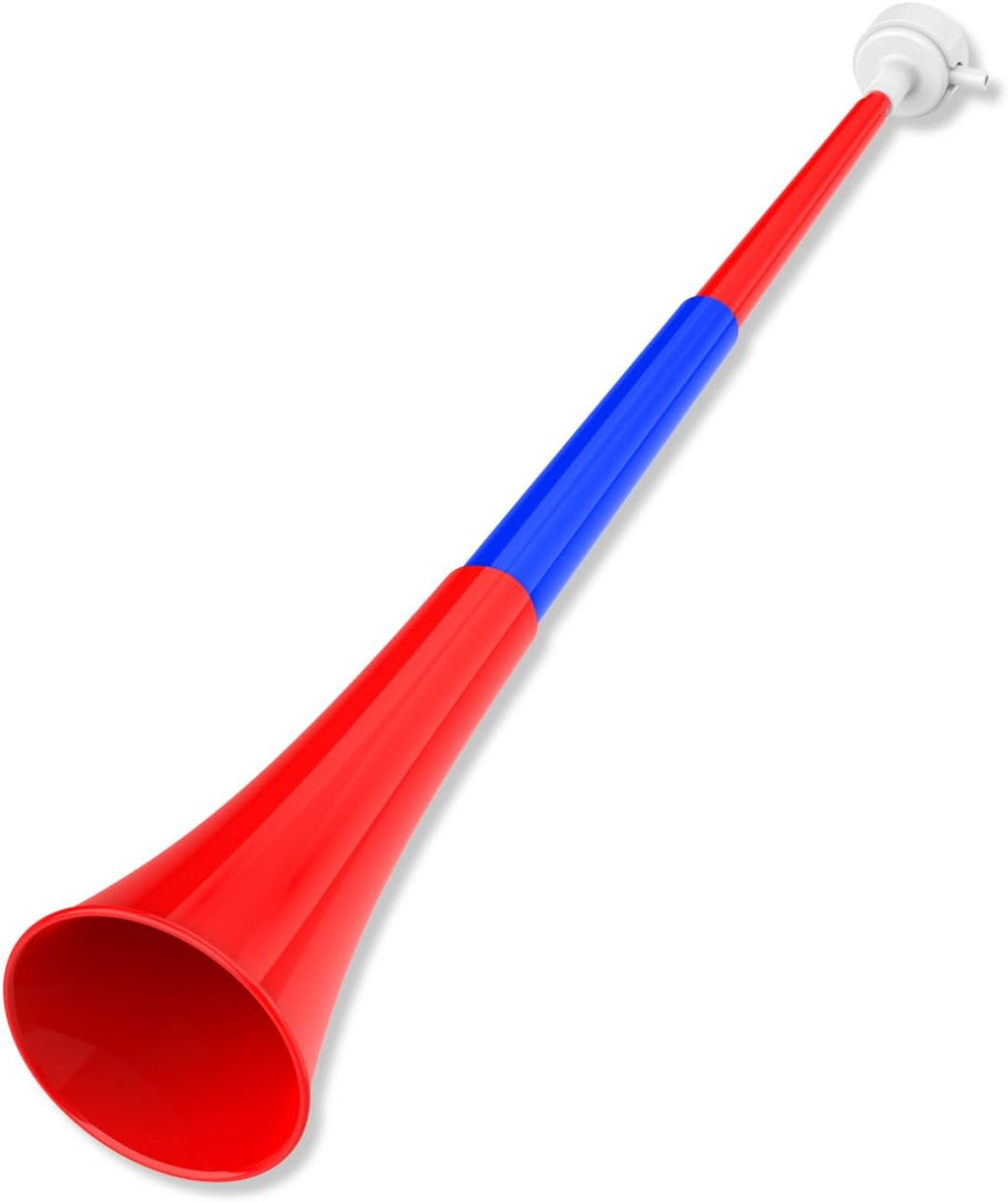 Collapsible Stadium Horn Noise Maker 24 Inch Vuvuzela Plastic Trumpet Horn Blow Horns Noisemakers for Sporting Events Graduation Games School Sports Party Supplies Favors Accessories