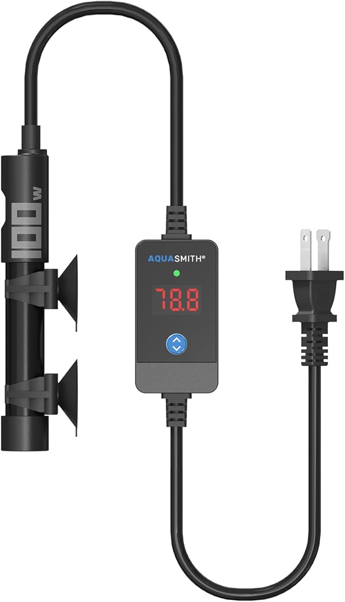 Aquarium Heater,50w/100w/150w/200w/300w/500w Submersible Fish Tank Heater,External LED Controller, with Over-Temperature Protection and Automatic Power-Off When Leaving Water for.-PawvioPets