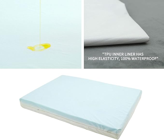 GOHOO Jumbo Dog Bed for Large Dogs, Orthopedic Memory Foam with Cooling Gel & Waterproof Lining-PawvioPets