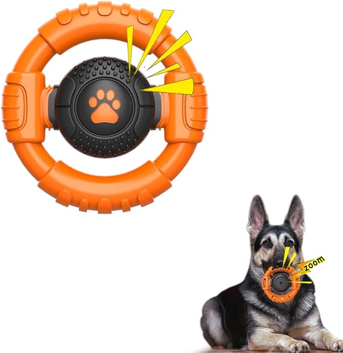 Dog Toys for Aggressive Chewers Large Medium Small Breed Indestructible Durable Tough Squeaky Dog Chew Toys to Keep Them Busy Nylon Rubber Interactive Dog Toys-PawvioPets