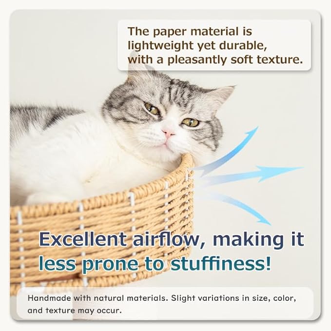 48'' Cat Tree for Large Cats, Modern Cat Tree Multi-Level Condo with Natural Wood, Cat Activity Centre for Medium and Big Pets (White LS02)-PawvioPets