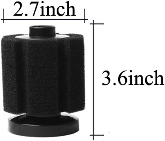 ALEGI 4pcs Large Aquarium Sponge Filter with Suction Cups, Check Valves for Breeding Fry Betta Shrimp Fish Tank (Small up to 10-20Gal 4 Pcs)-PawvioPets